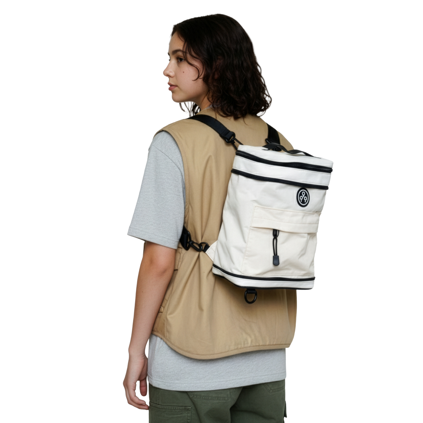 KIWEE Sandwich Mini Backpack - Offwhite