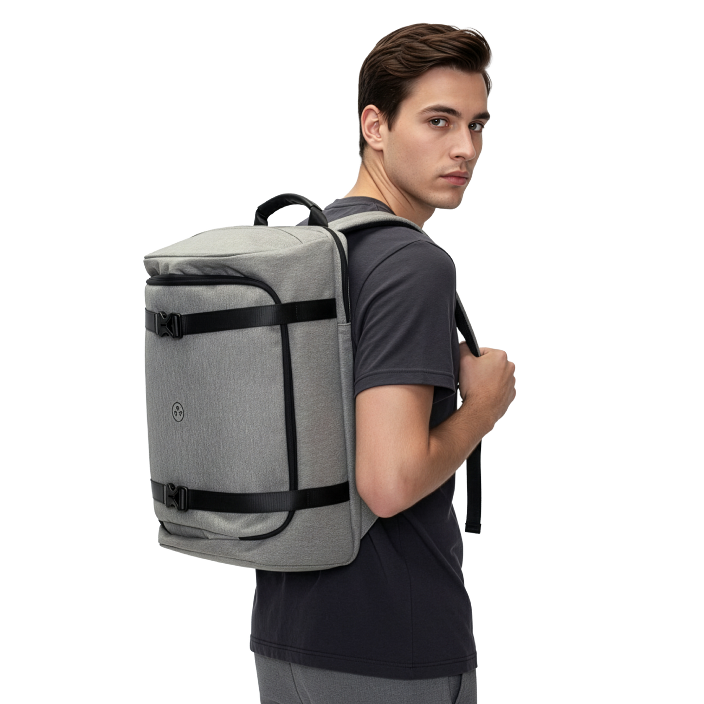 KIWEE Tagesrucksack – Hellgrau Melange