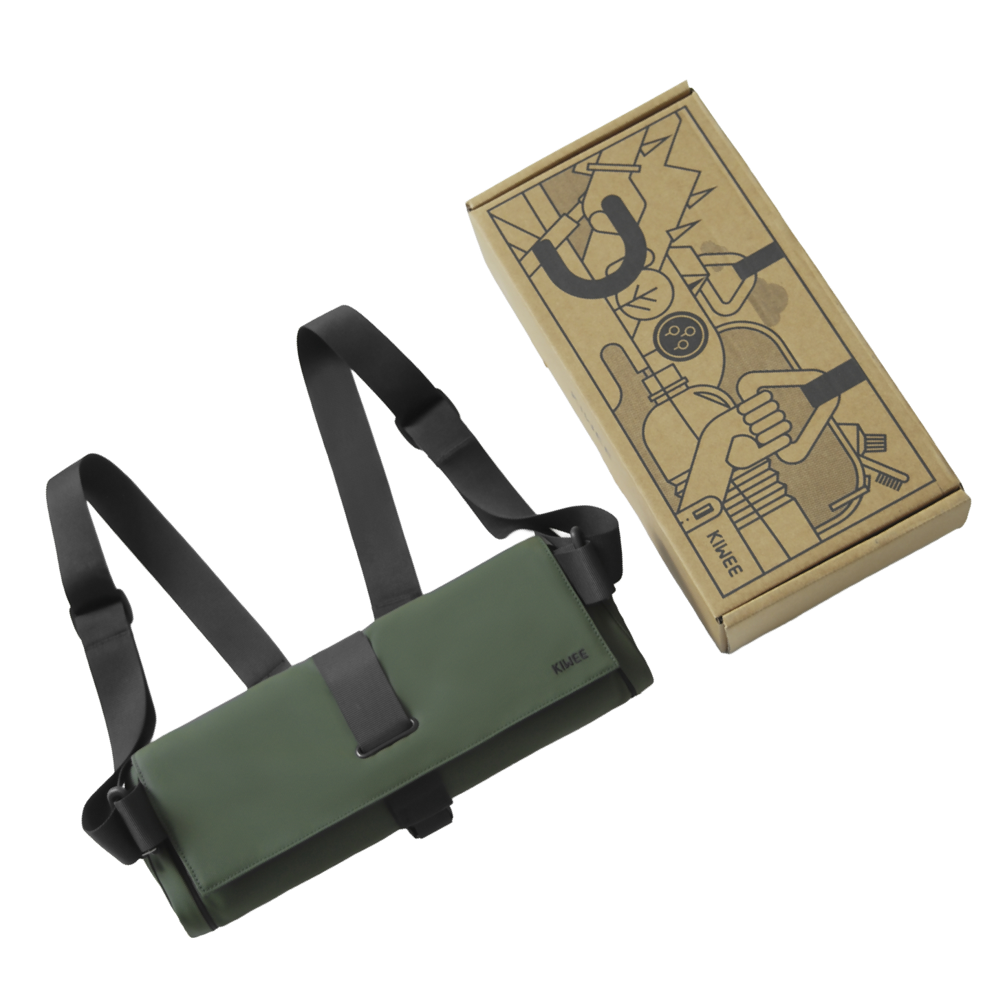 KIWEE Square Backpack S - Pine