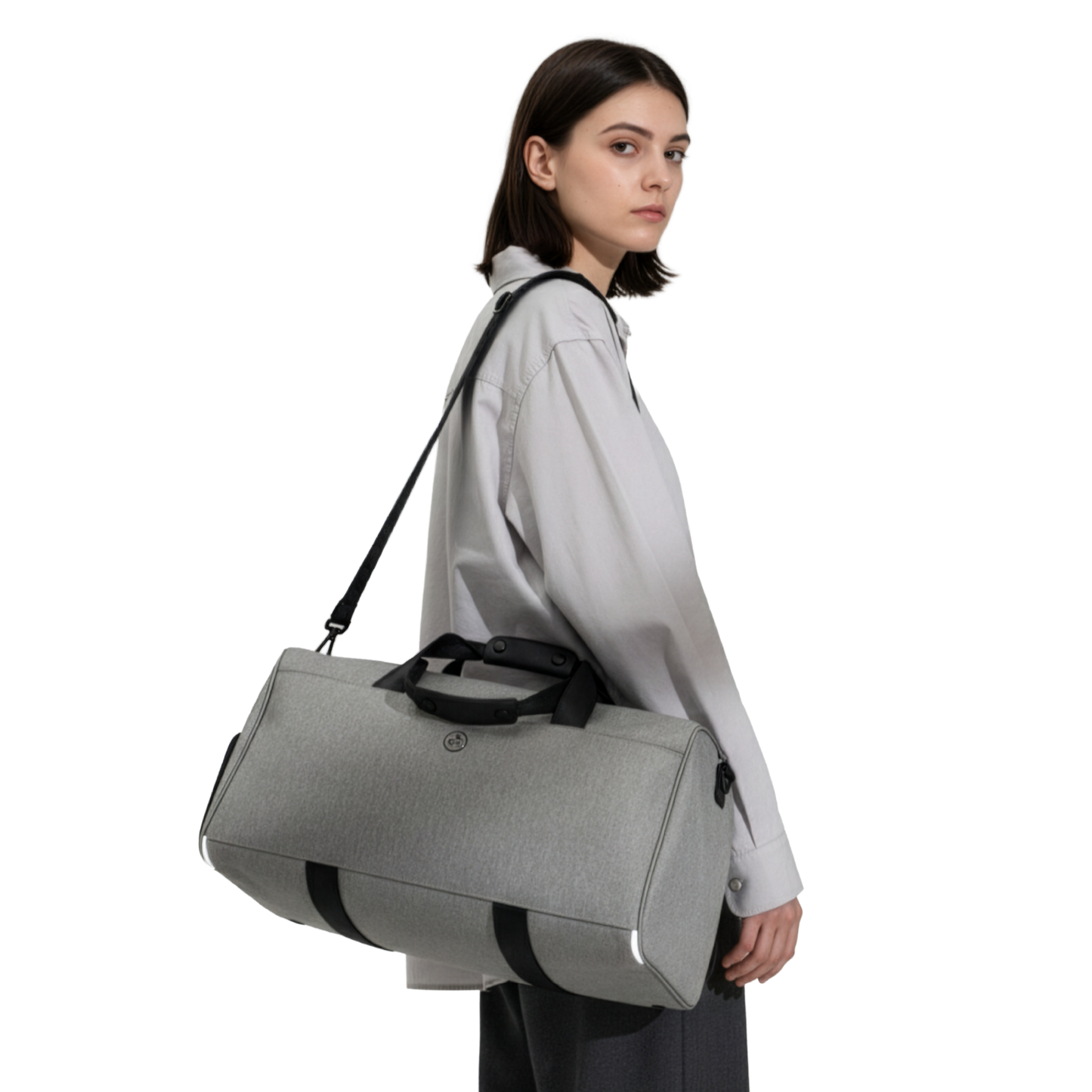 KIWEE Duffle Bag - Light Gray Melange