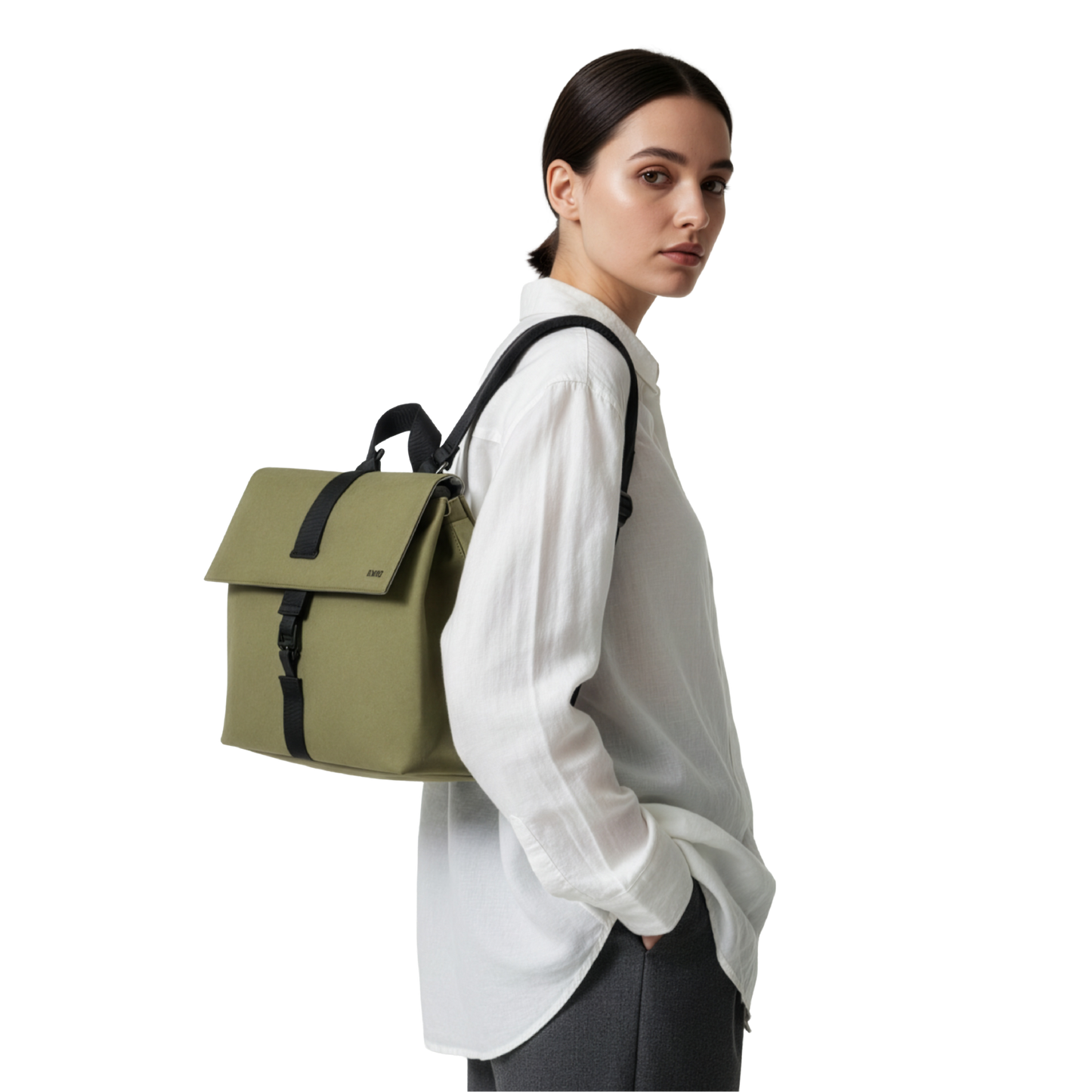 KIWEE Square Backpack S - Moss